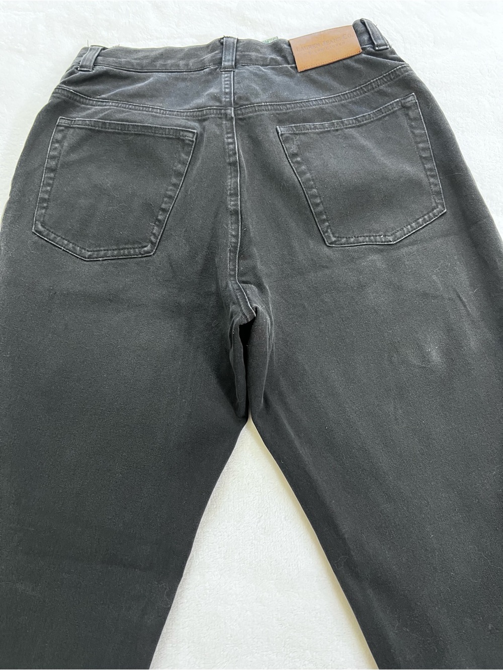 Lauren Jeans Co. Ralph Lauren Black Straight Leg Stretch Jeans Size 8 - Picture 9 of 9